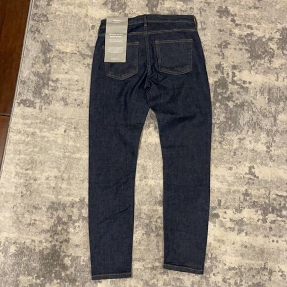 NWT Everlane Mid Rise Skinny Jean in Dark Indigo Casual Everyday Sz 26 - Picture 9 of 16